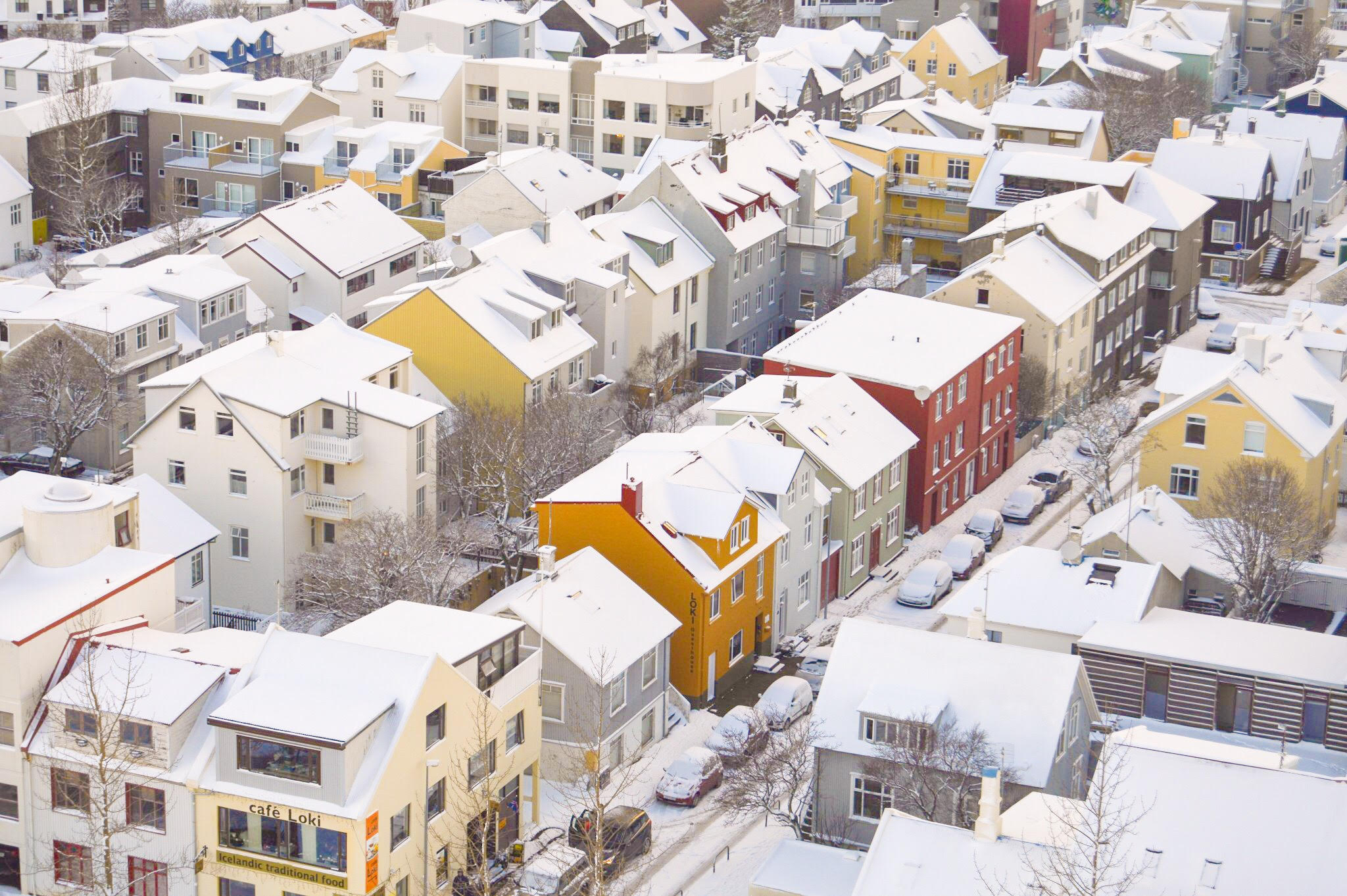 reykjavik winter view