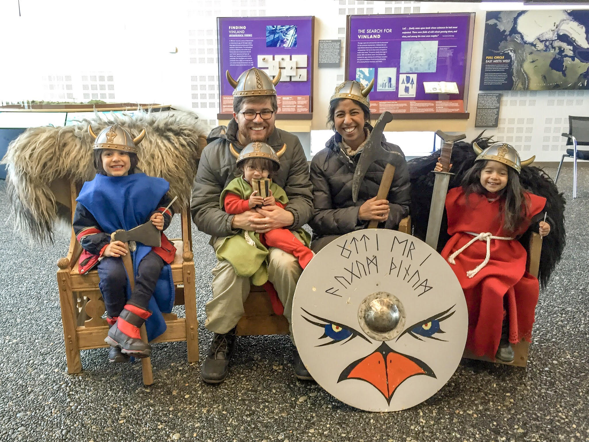 viking outfits iceland with kids