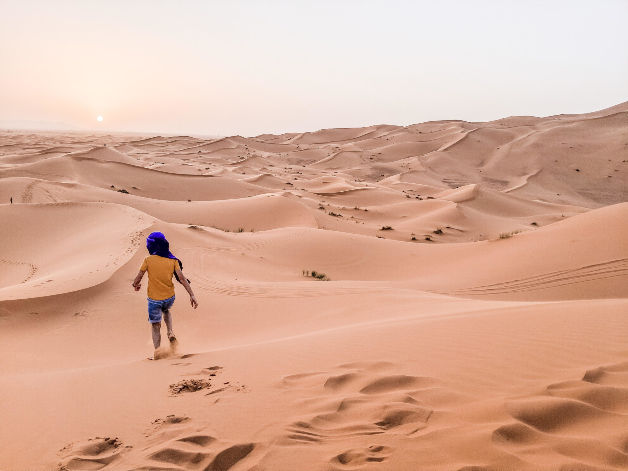 little boy morocco desert