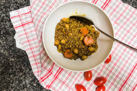 Moroccan Lentil Soup Recipe perfect for families, featured by top US family blog, Local Passport Family