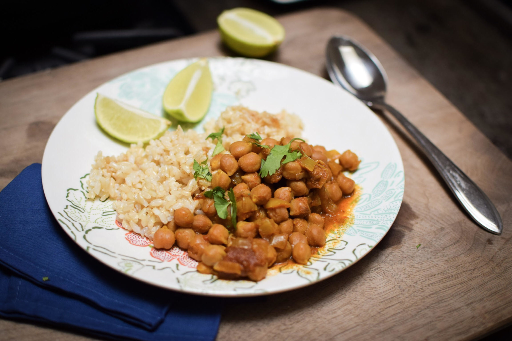 Instant Pot Indian Chickpea Curry recipe featured by top US family blog, Local Passport Family