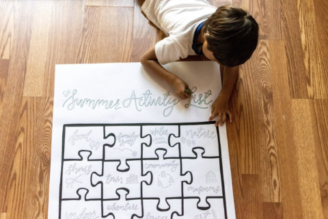 fun summer activities for kids coloring chart, a free printable featured by top US family blog, Local Passport Family