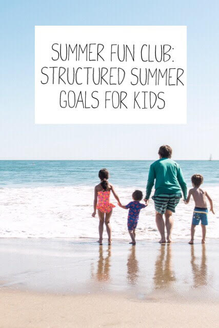 summer goals setting for kids featured by top US family travel blog, Local Passport Family: image of a family running on the beach to get into the waves
