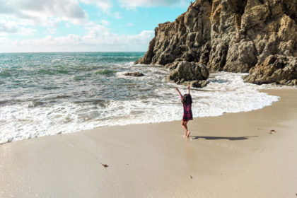 Easy Things to Do in Summer with Kids featured by top US family travel blog, Local Passport Family: go to the beach