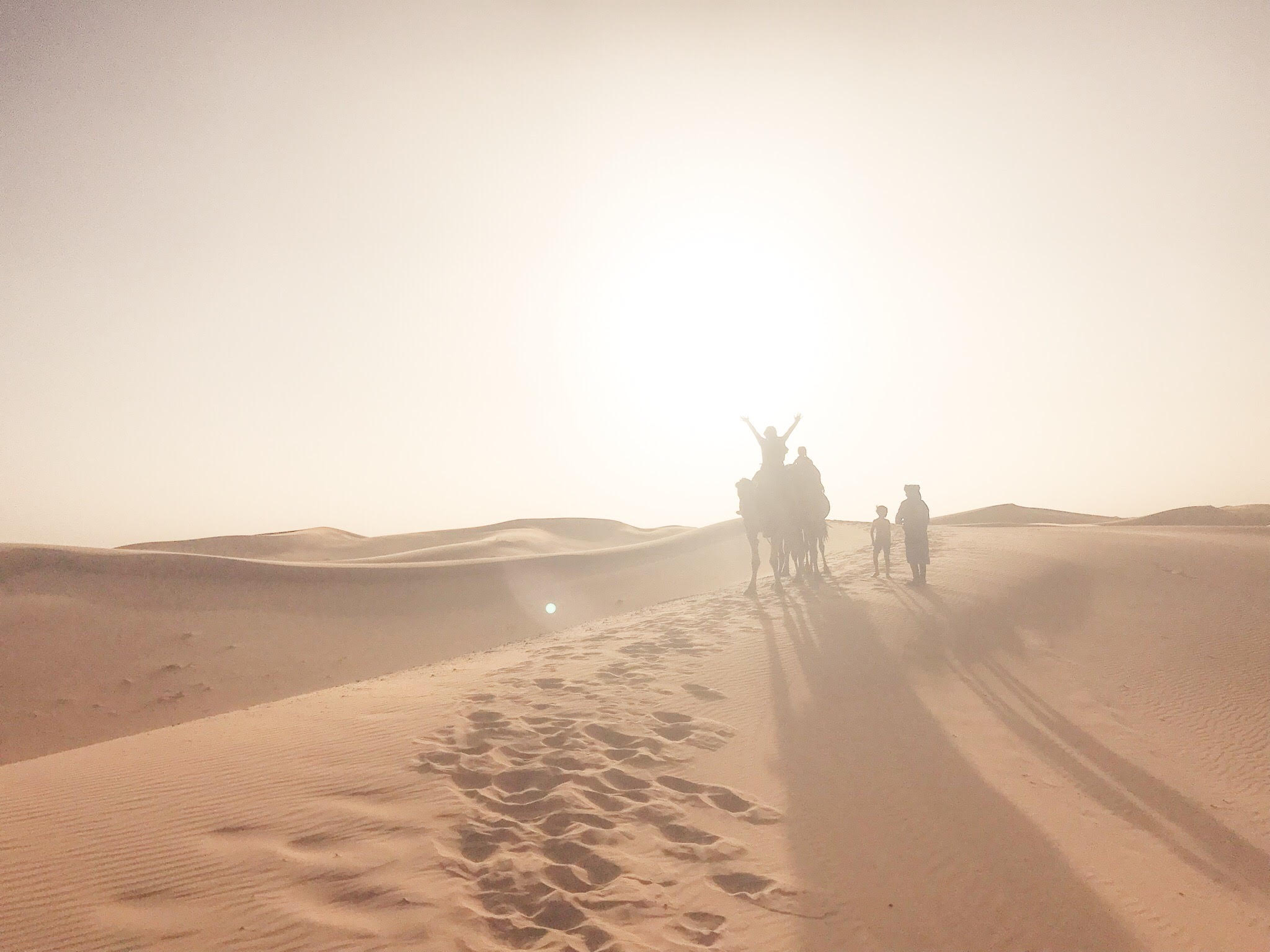 sunset camel ride morocco