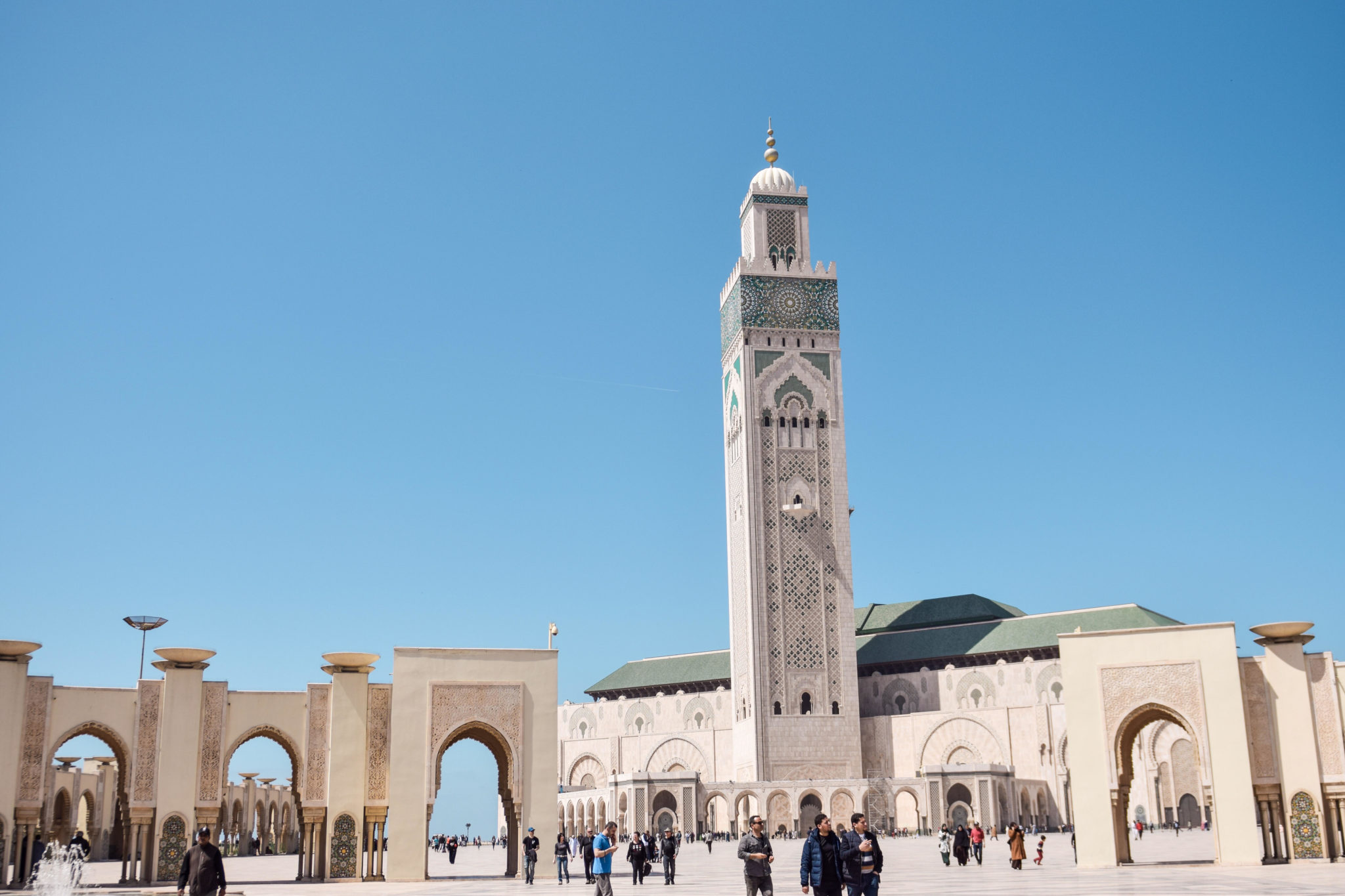king hassan II mosque casablanca | 7 Reasons to Take a Morocco Family Vacation by popular Northern California travel blog, Local Passport Family: image of the king hassan II mosque casablanca in Morocco. 