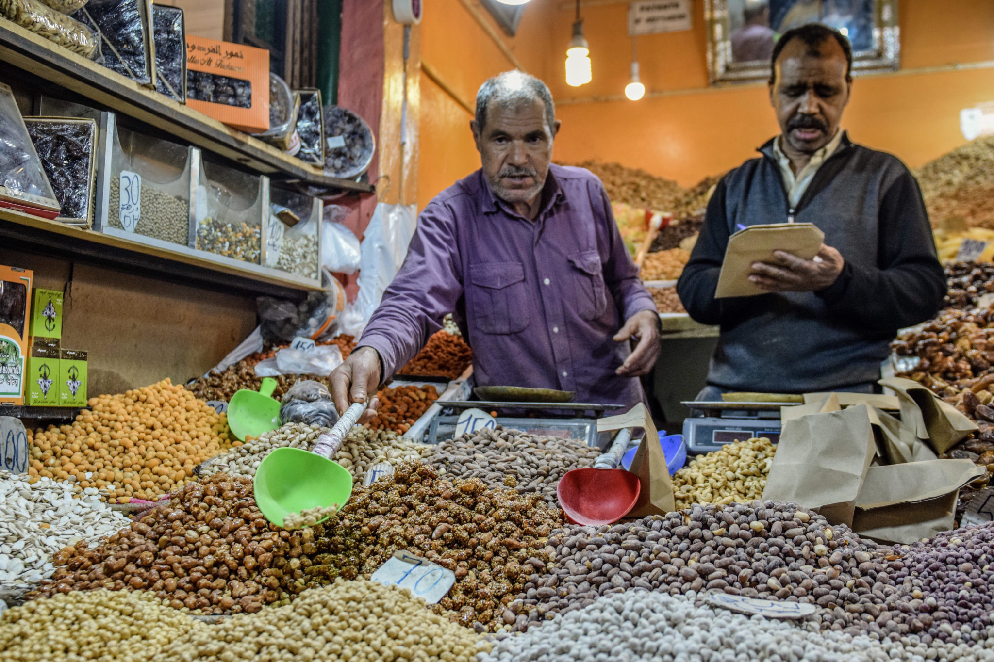 marrakech souks nuts