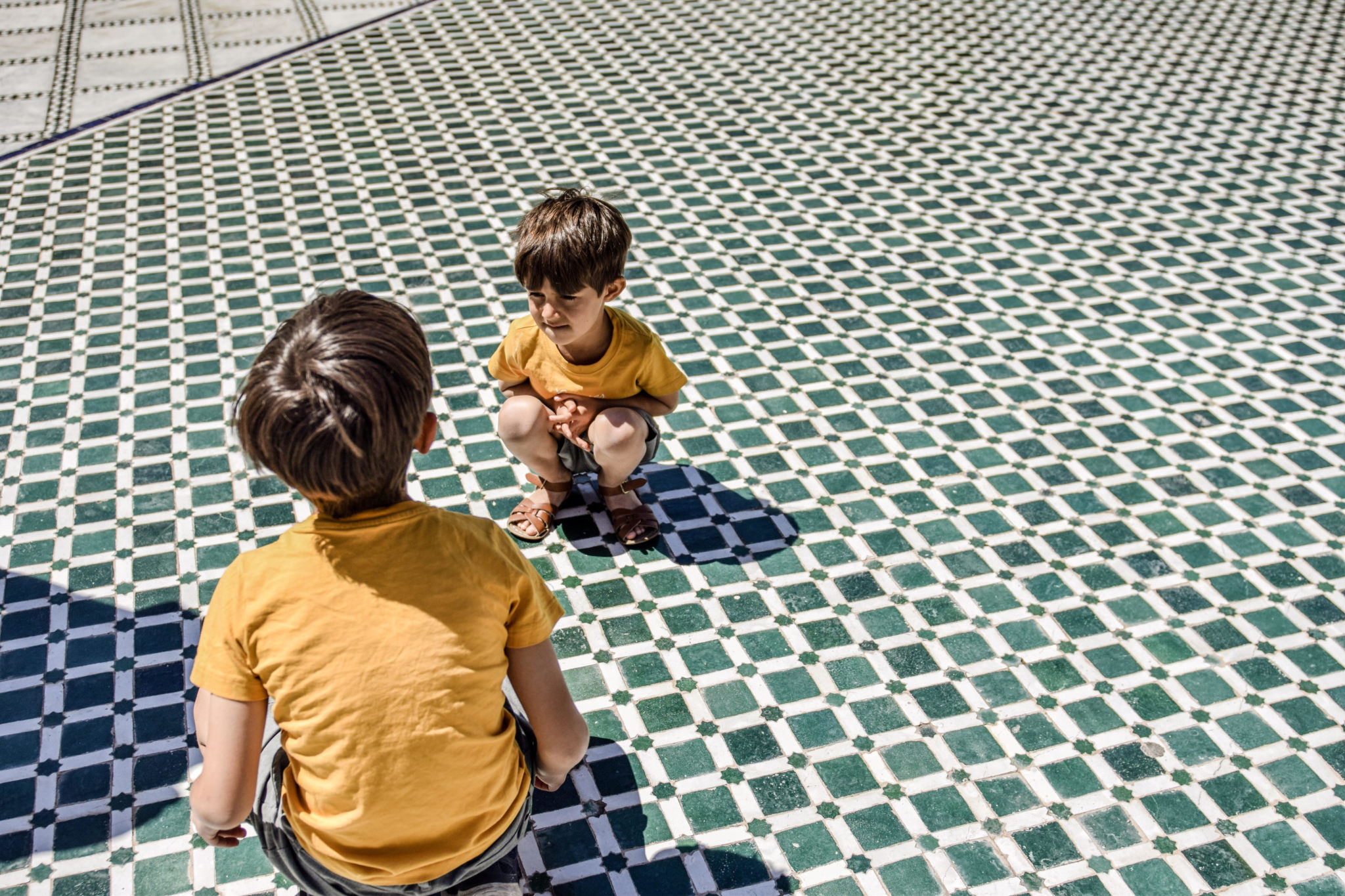 morocco colorful tiles family travel