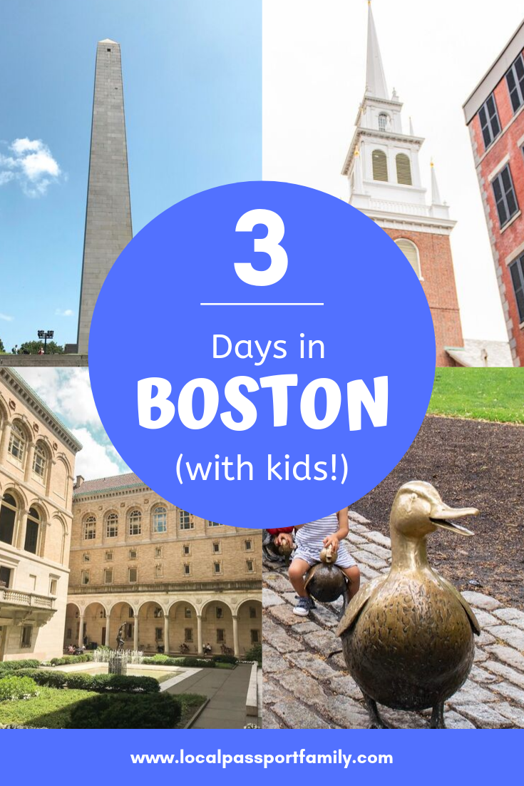 how to spend 3 days in boston with kids