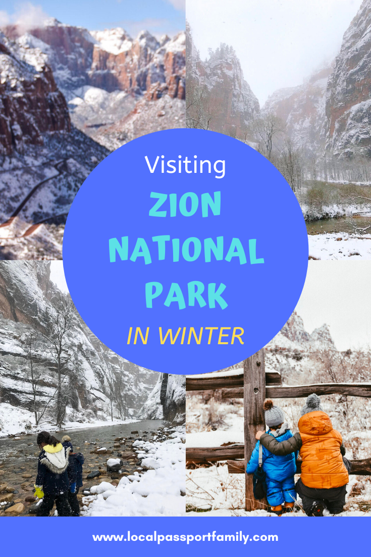 visiting zion national park in winter