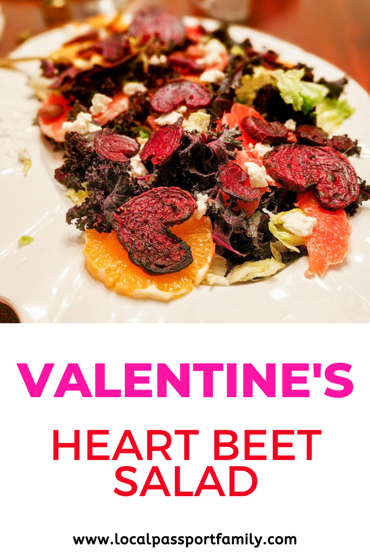 family valentine's dinner roasted beet salad