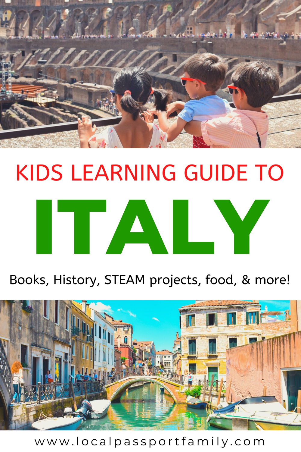 learning guide to italy with kids