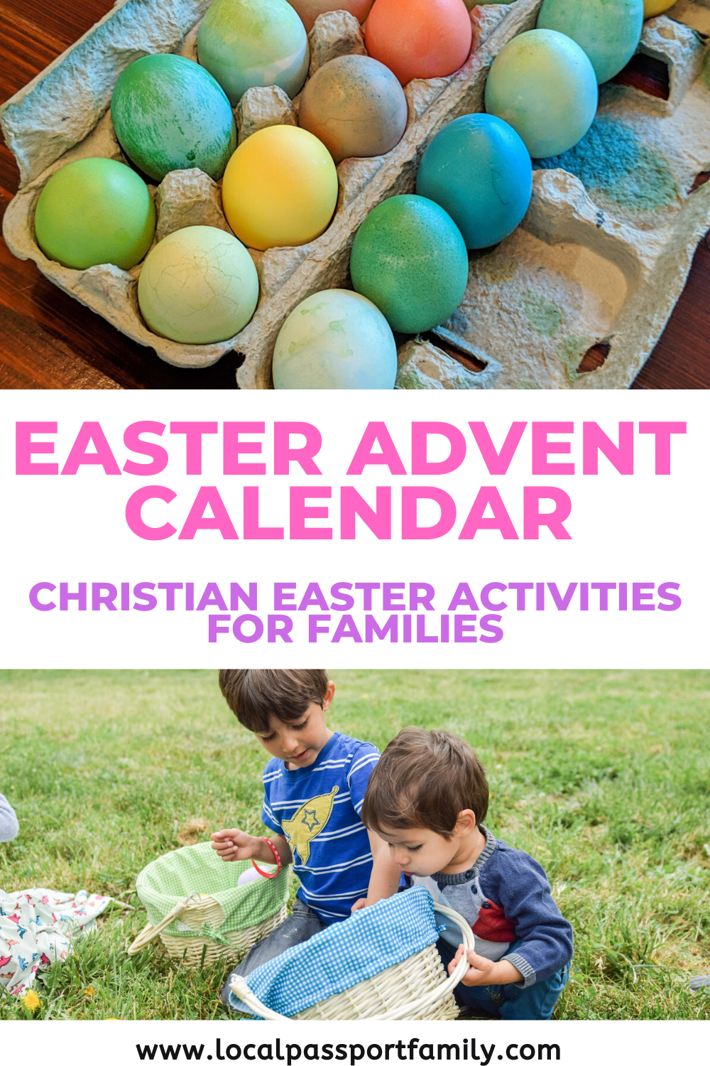 easter advent calendar - christian easter activities for families