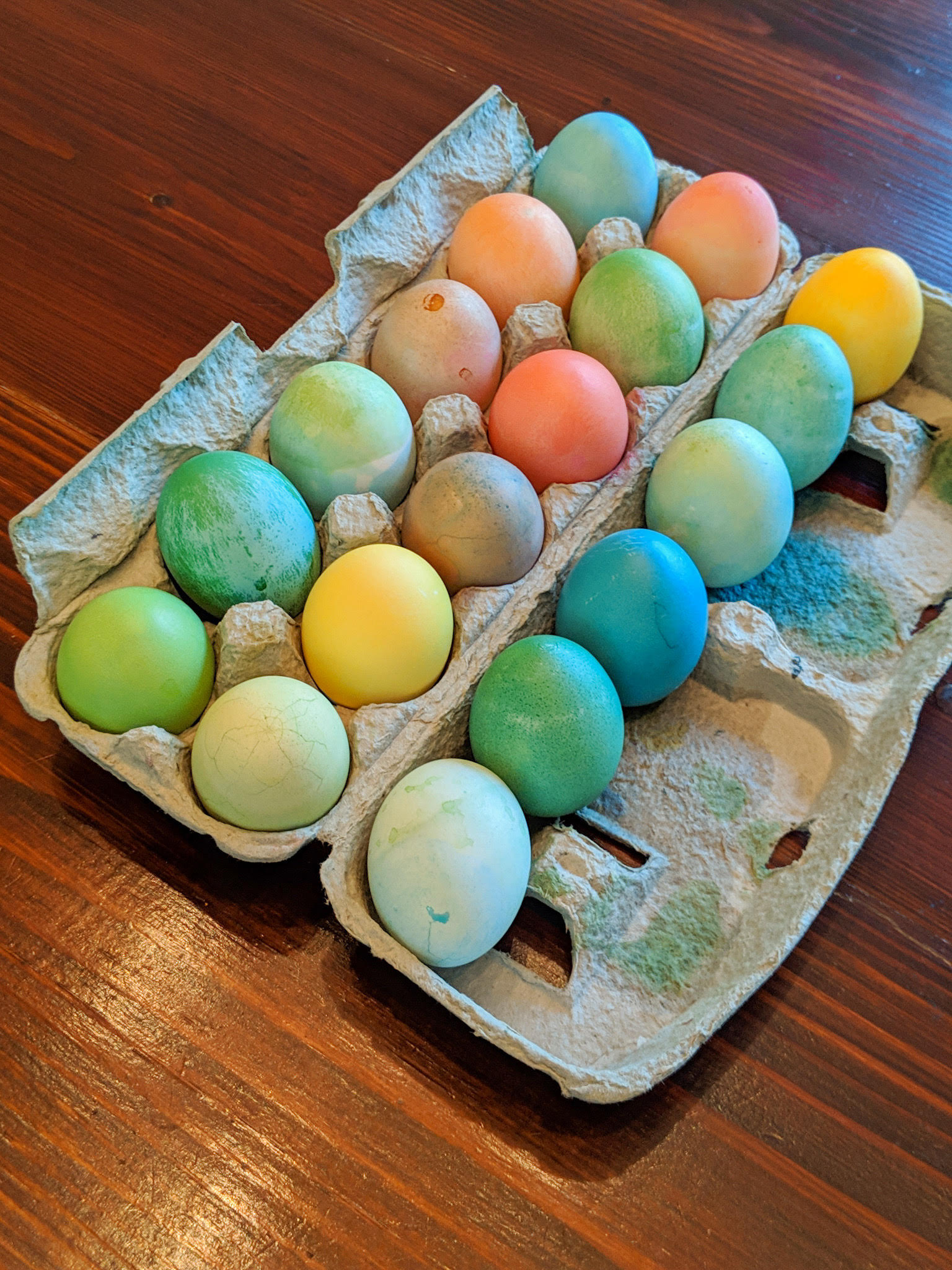 dyed Easter eggs christian activities for kids