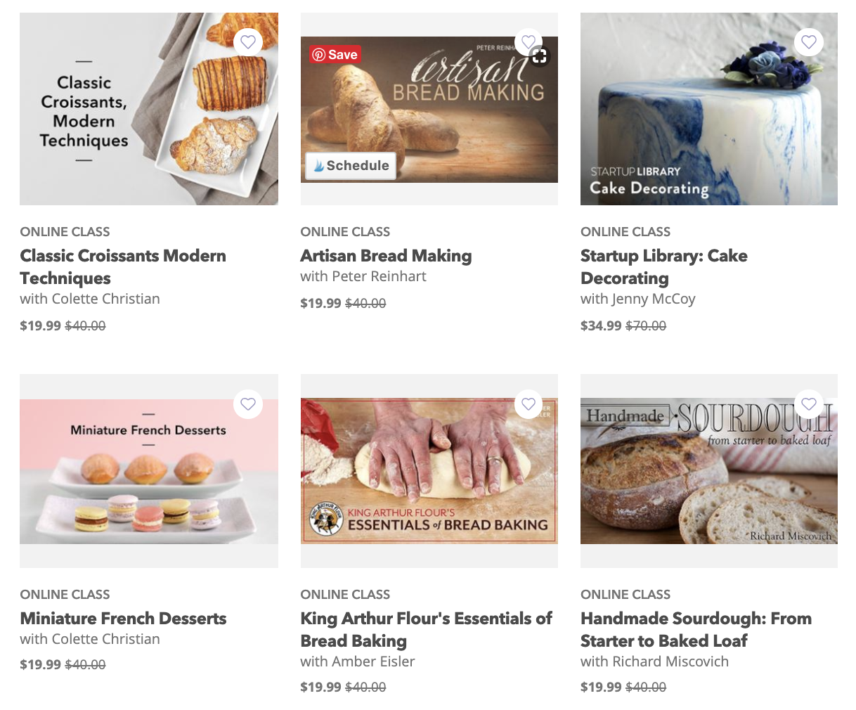 bluprint online craft classes for baking