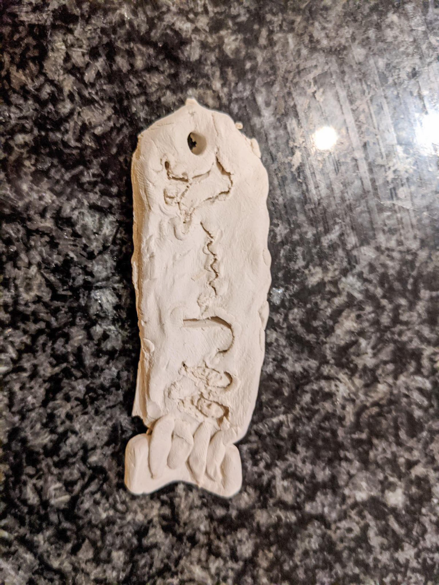 egypt clay cartouche art project with kids
