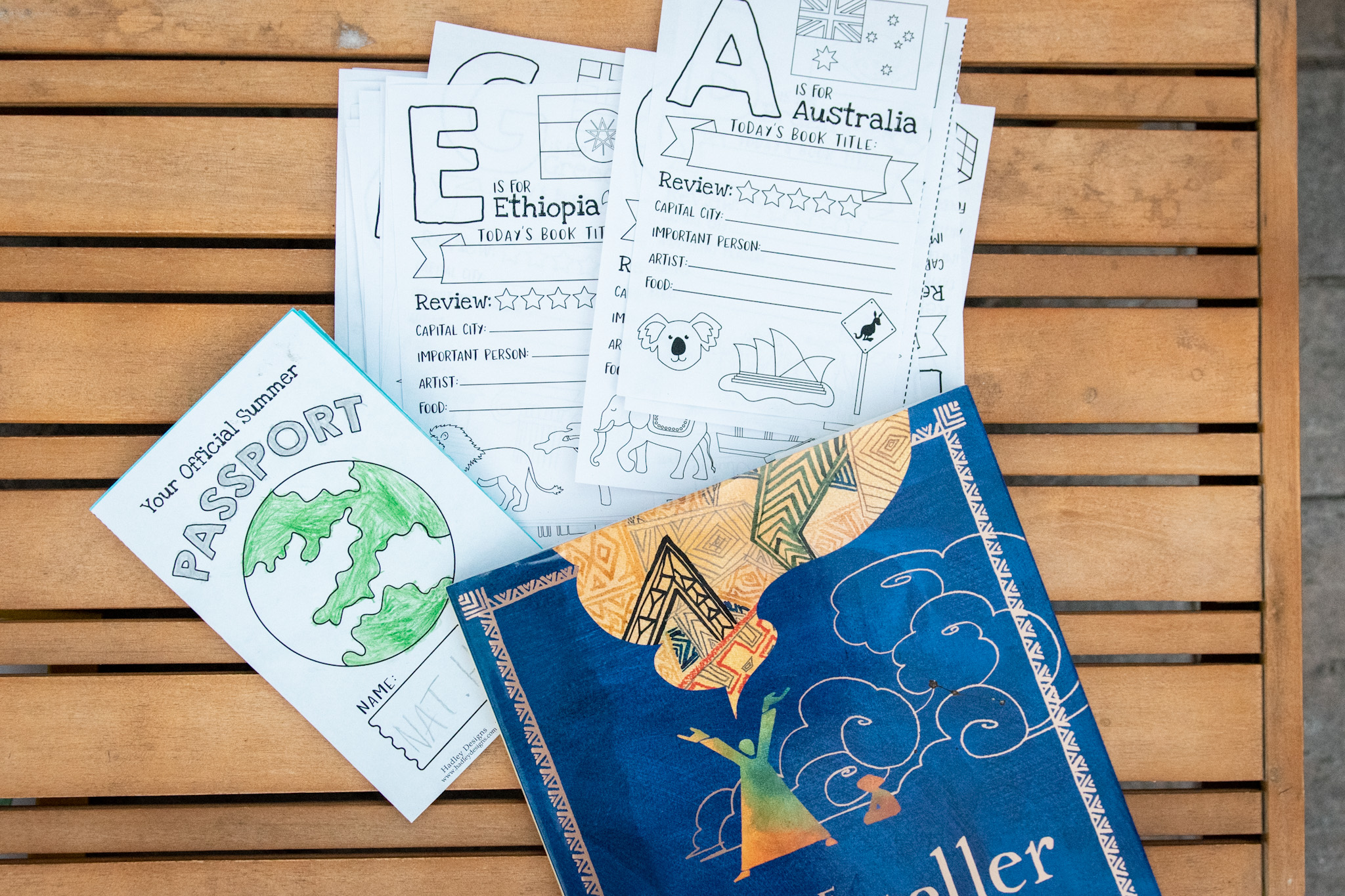 FREE Alphabet Printable Passport for Kids: A-Z Global Children's Book Club