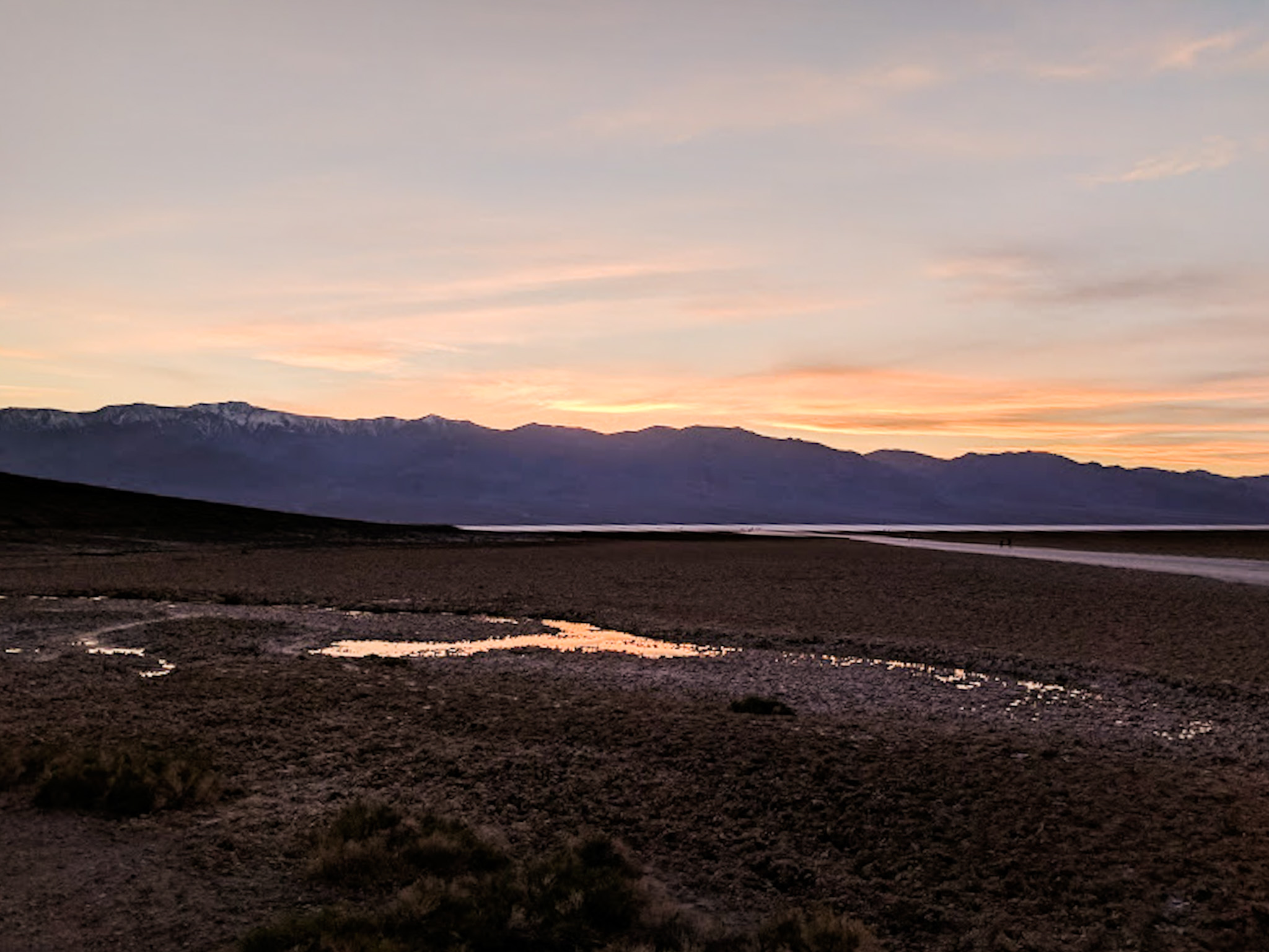 sunset in death valley national park