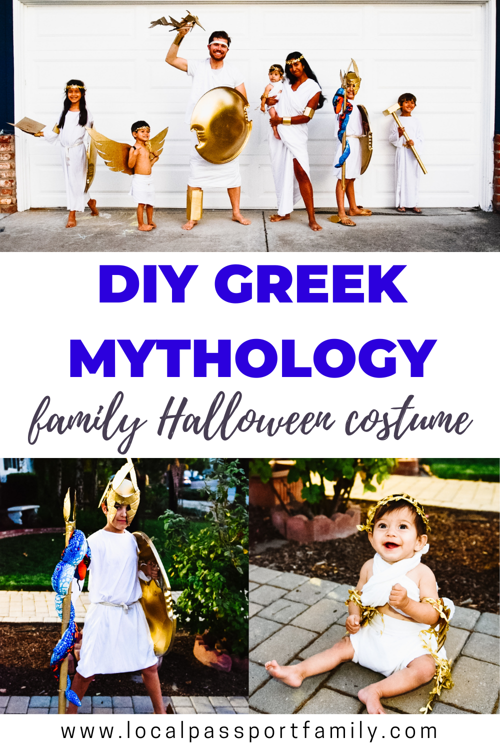 Family Greek Mythology Costume for Halloween | Local Passport Family