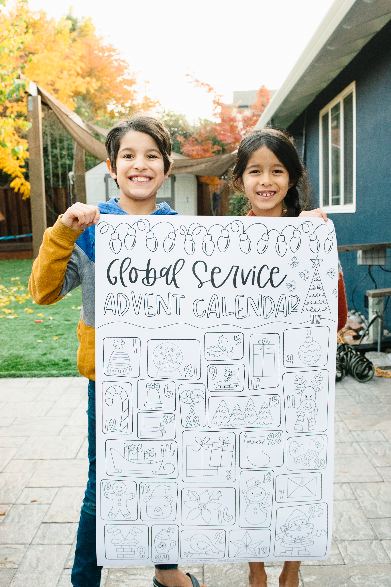 Printable Global Service Advent Calendar Local Passport Family