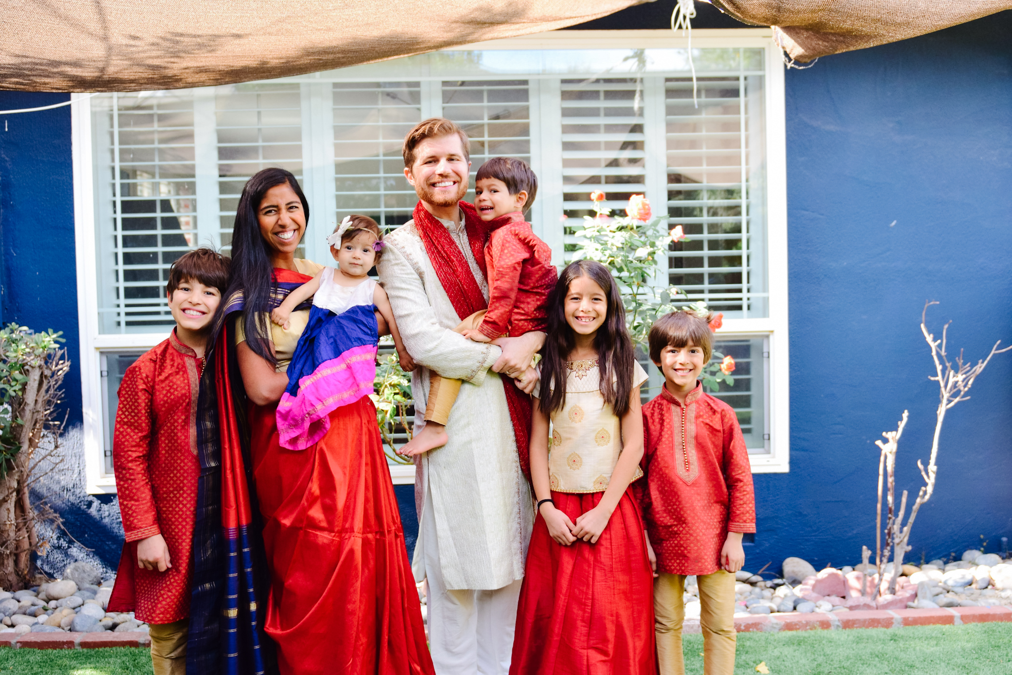 indian clothing family photo