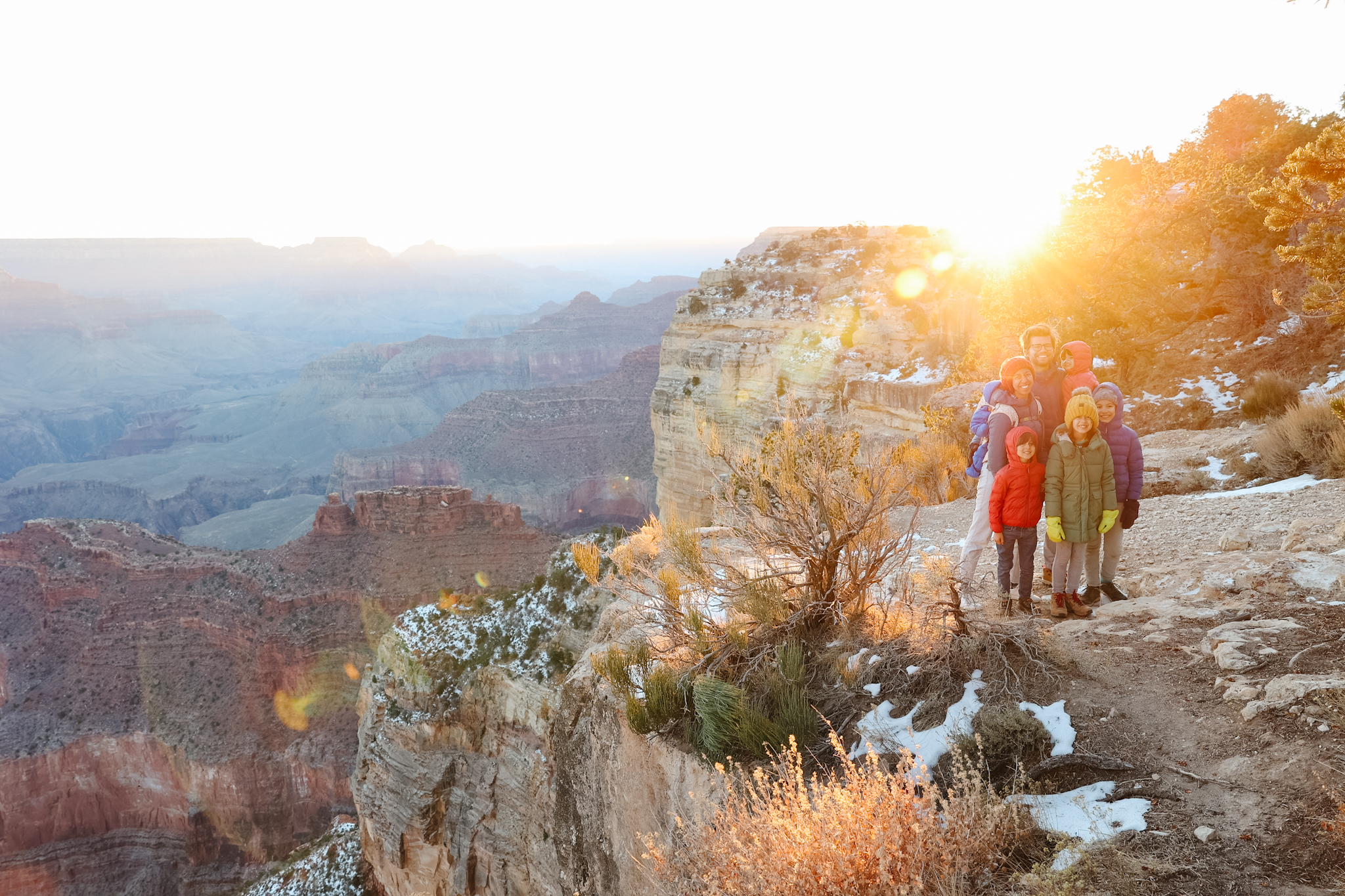 family photos while traveling