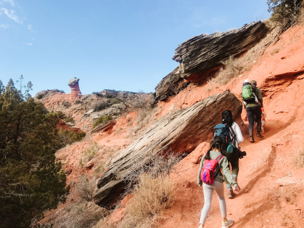 hiking in palo duro canyon