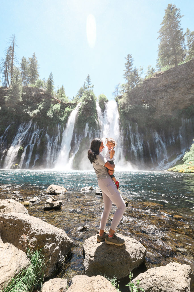 burney falls with kids