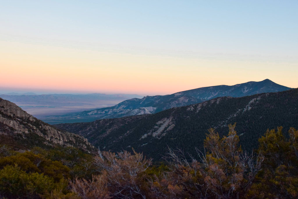 sunset photo great basin national park