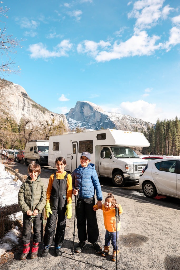 rv cold weather camping with kids