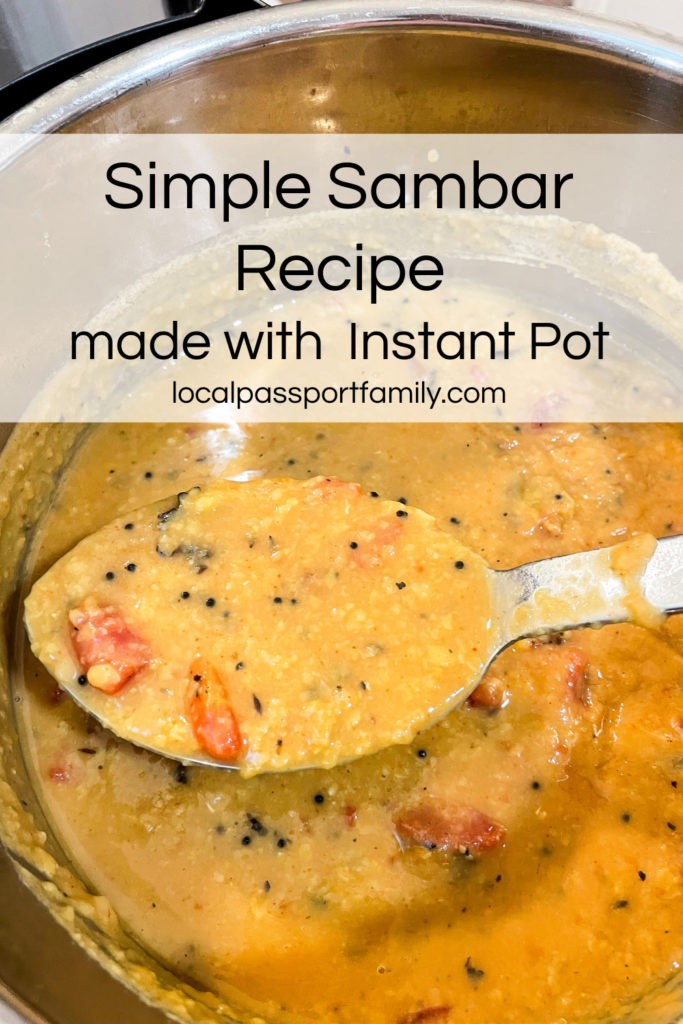 Simple sambar recipe, local passport family