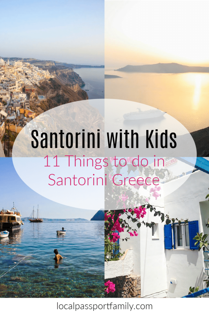 Things to do in Santorini with kids, local passport family