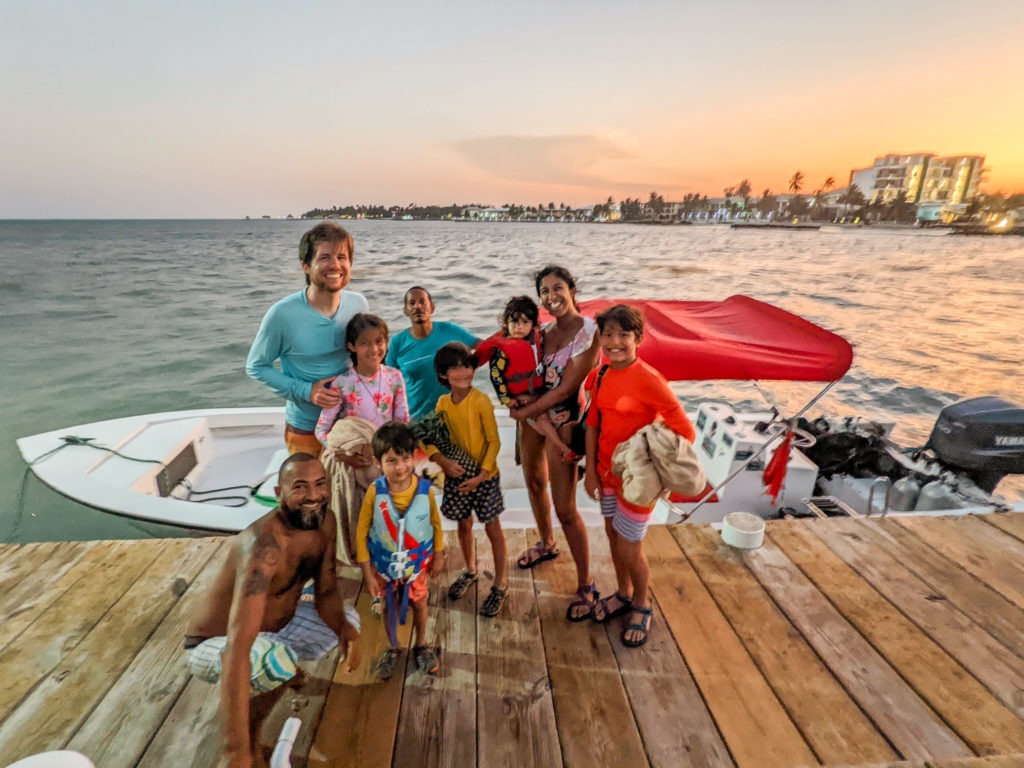 San Pedro snorkel tour with kids