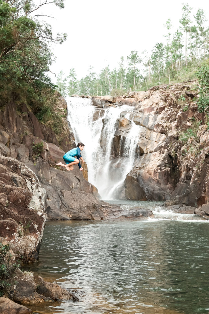 Big Rock Falls Belize, family trip