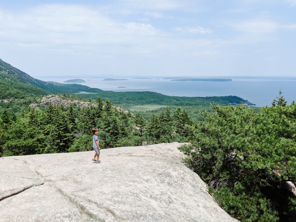 acadia hikes with kids