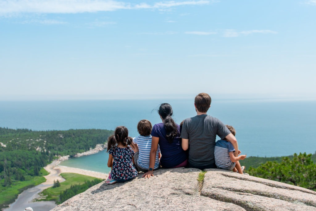 acadia national park with kids